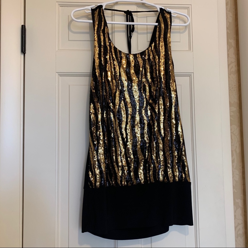 Sequined Tiger 🐅 Stripe Top